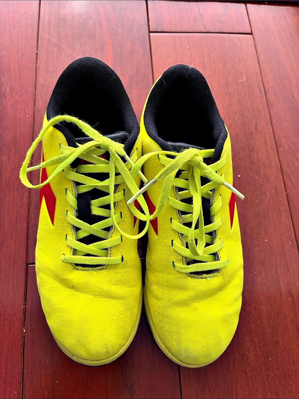 Diadora Pichichi 5 TF JR Yellow & Red Athletic Shoes US 3.5